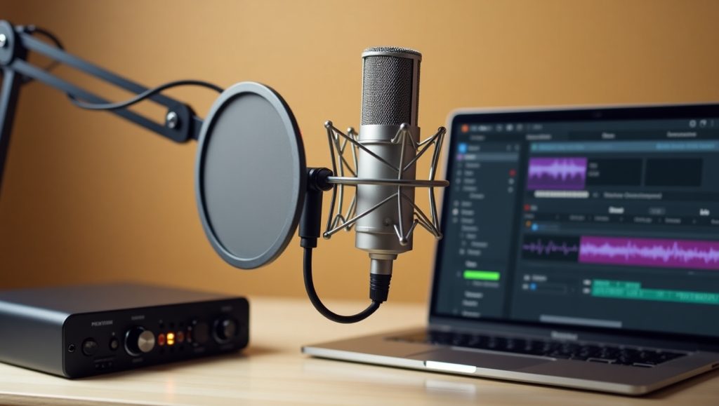 راهنمای انتخاب بهترین میکروفون برای نریشن 3 narration accessories