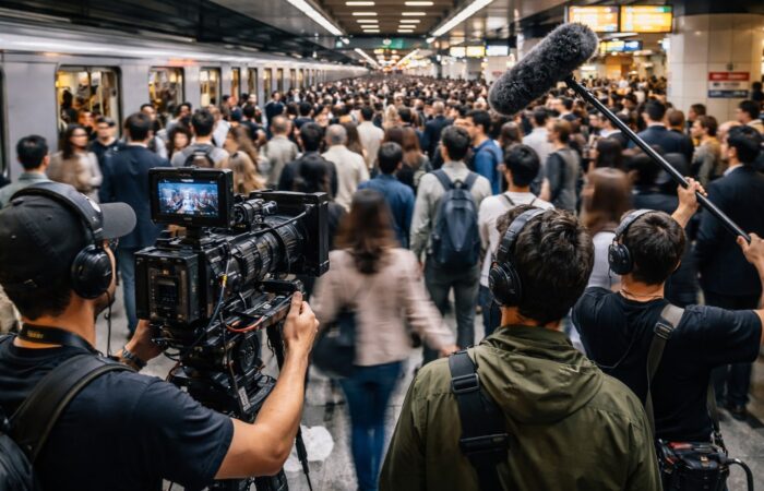 فوتیج فیلم برداری در مترو