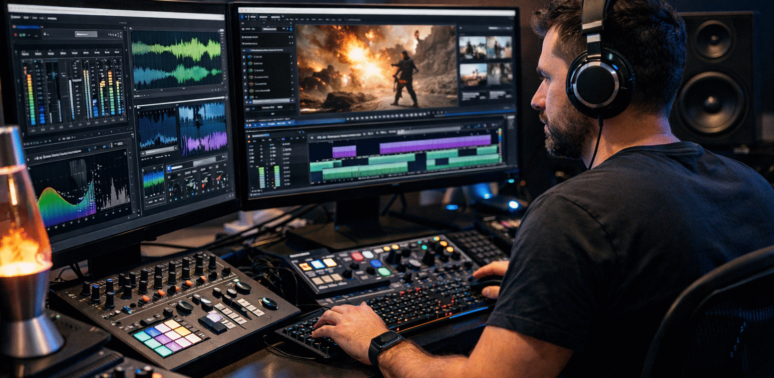 تدوین افکت صدا و فوتیج